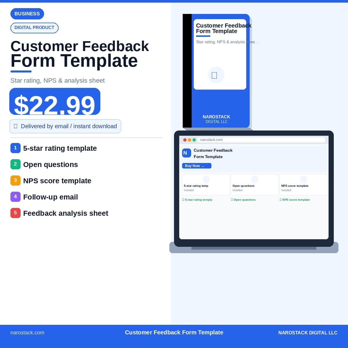 Customer Feedback Form Template