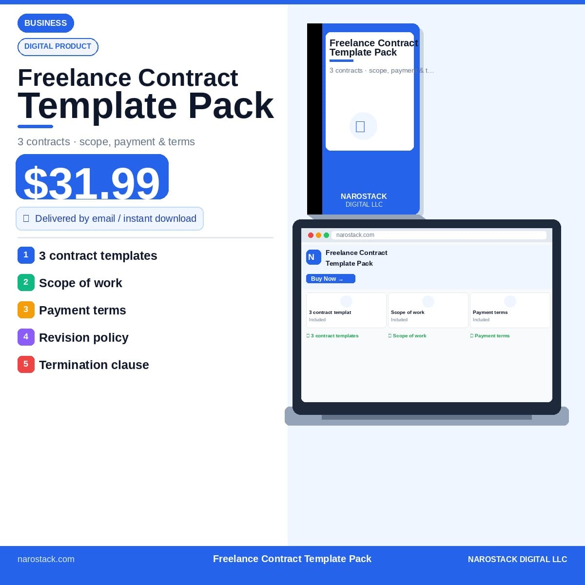 Freelance Contract Template Pack