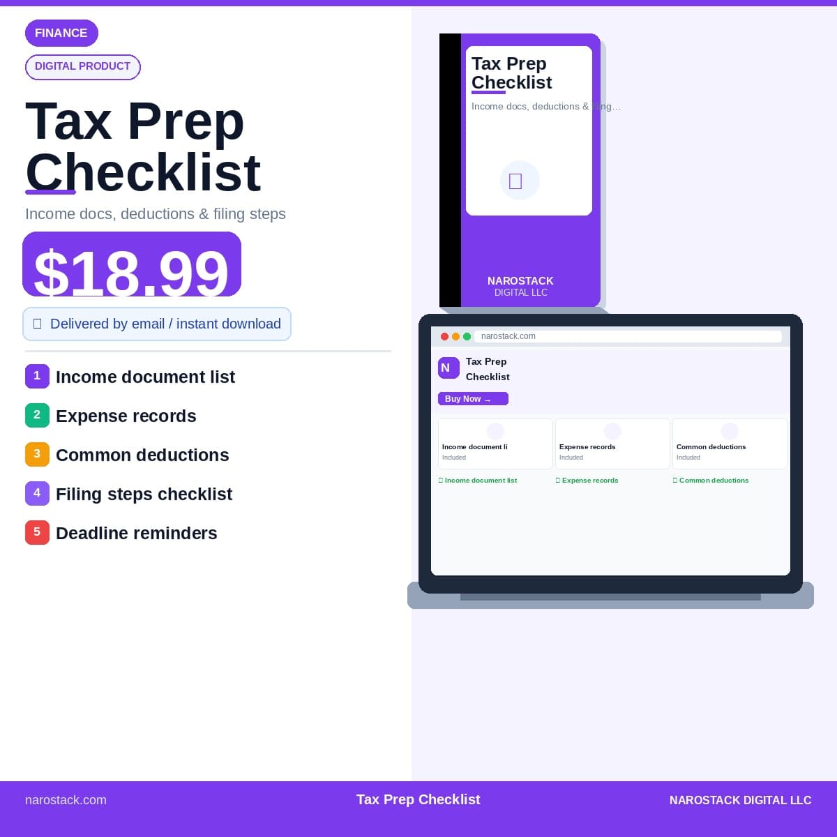 Small Business Tax Prep Checklist
