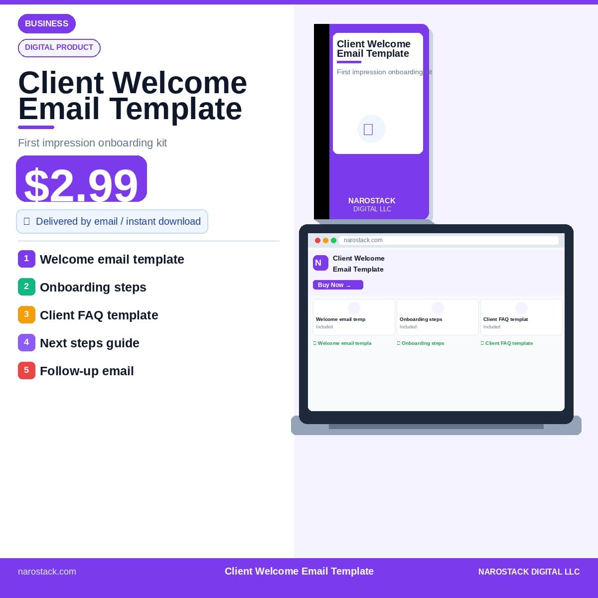 Client Welcome Email Template