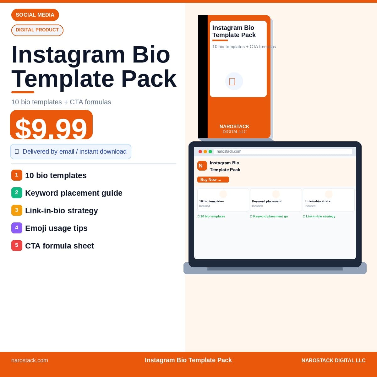 Instagram Bio Template Pack