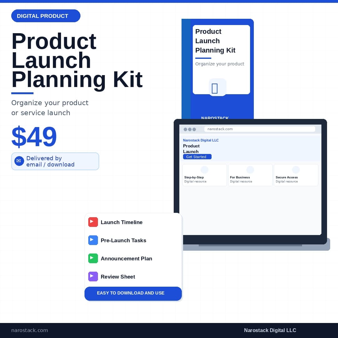 Product Launch Planning Kit