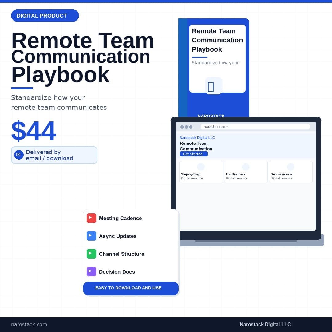 Remote Team Communication Playbook
